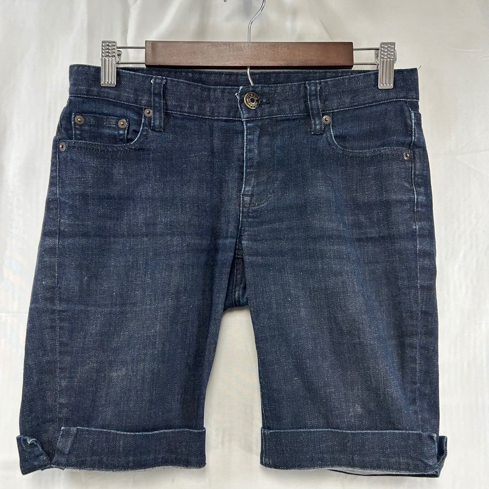 J. Crew Factory Dark Blue Denim Jean Shorts